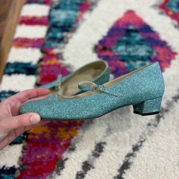 American Apparel Glitter Mary Jane Heels - Picture 4 of 5